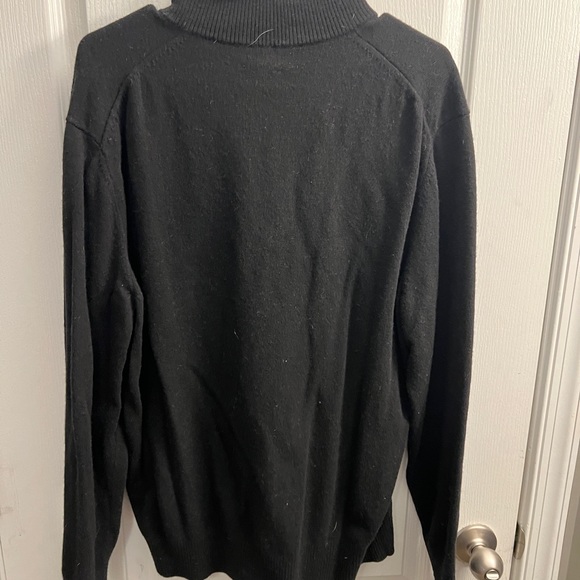 Black quarter zip sweater. Calvin Klein in size L. - Picture 2 of 3